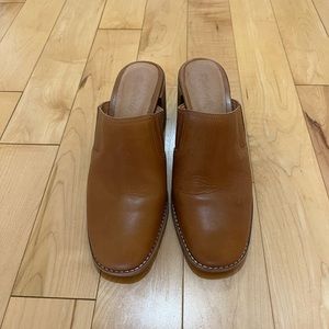 Madewell Brown Leather Mules